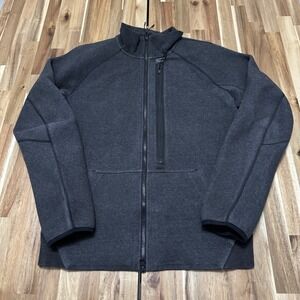 Nike Tech Fleece Bomber Jacket Mens M Gray Full Zip Sportswear Zipper Pockets